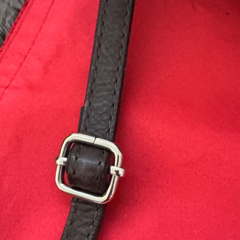 MADE IN ITALY Elegant Brown Leather Shoulder Bag 1 Tiny mark on back clean - Picture 4 of 12